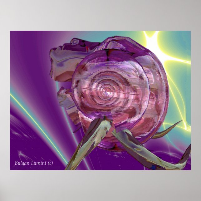 ALIEN NEREIDE,NYMPH OF WATER ,PINK SEASHELL Sci-Fi Poster (Front)