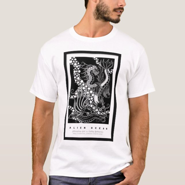 Alien Ocean by Cathy Buburuz T-Shirt (Front)