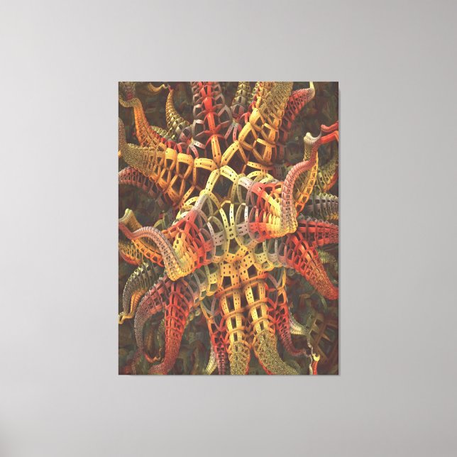 Alien Octopus Canvas Print (Front)