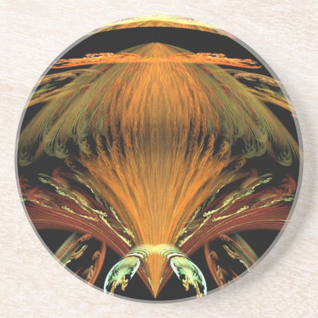 Alien Orange Insect Coaster (Front)