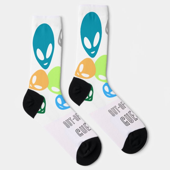 Alien "out of town guests"! socks (Right)