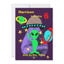 Alien Outer Space Kids Fun Cute Birthday Party