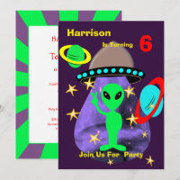 Alien Outer Space Kids Fun Cute Birthday Party