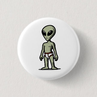 Alien Pants 3 Cm Round Badge