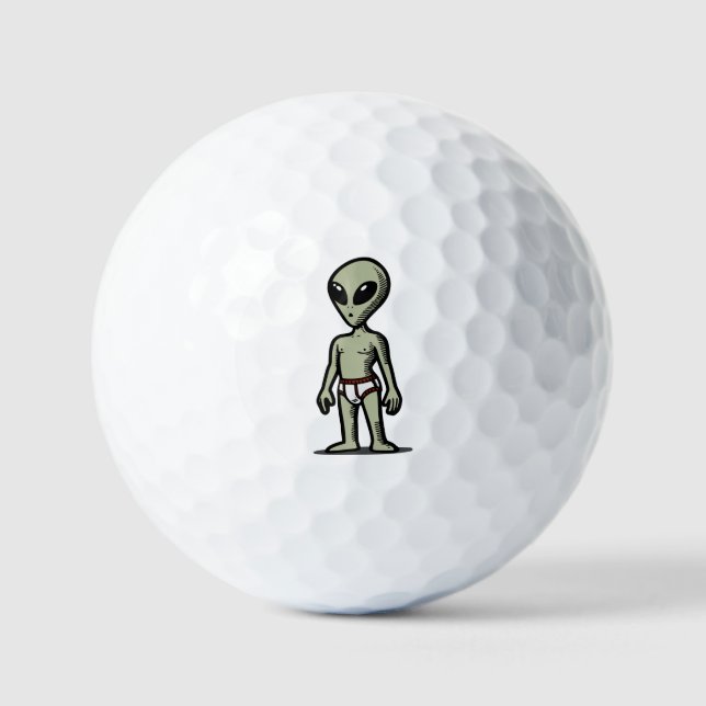 Alien Pants Golf Balls (Front)