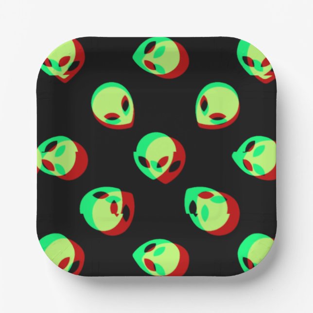Alien Paper Plate (Front)