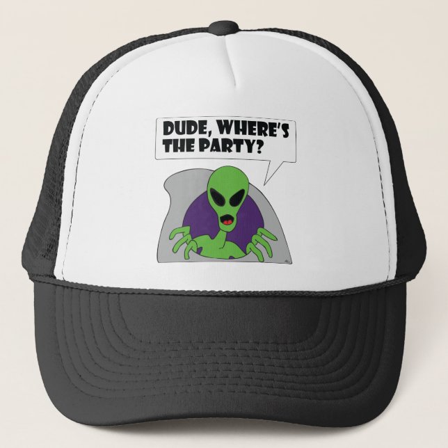 ALIEN party Trucker Hat (Front)