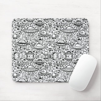 Alien Pattern Mouse Pad