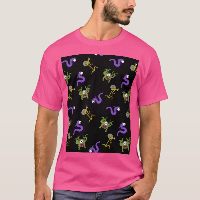 Alien Pattern T-Shirt (Front)