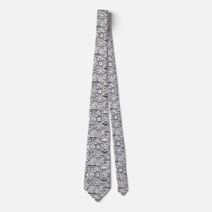Alien Pattern Tie