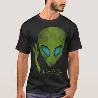 Alien Peace Cool Funny Cute UFO Lover Birthday Gif T-Shirt