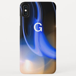 ALIEN PEARL MONOGRAM Abstract Blue iPhone XS Max Case