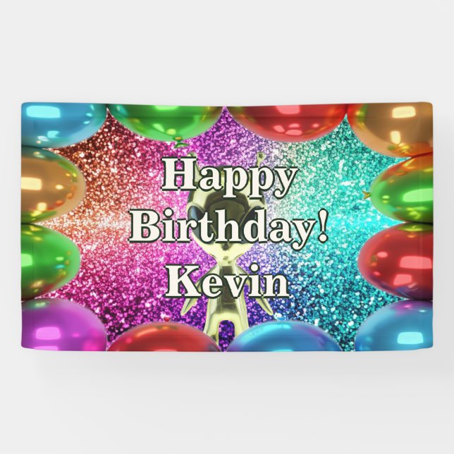 Alien Personalised character birthday banner (Horizontal)