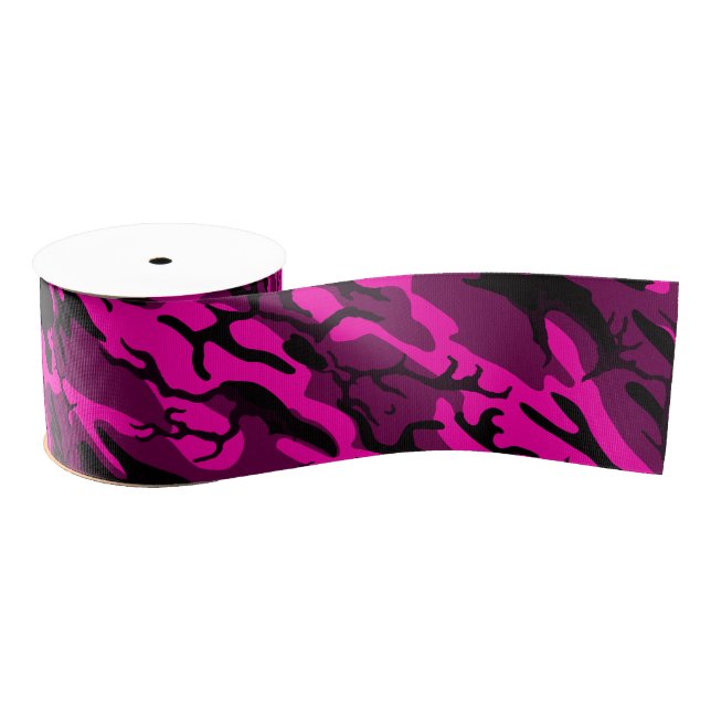 Alien Pink Camo Grosgrain Ribbon (Spool)