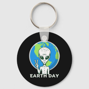 Alien Planet Earth Day April 22 Earth Day Key Ring