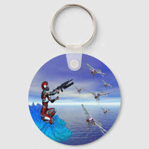 Alien Planet Key Ring