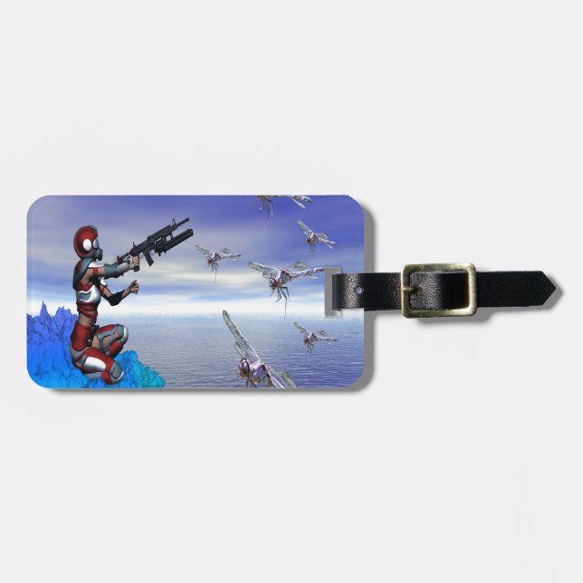 Alien Planet Luggage Tag (Front Horizontal)