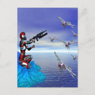 Alien Planet Postcard