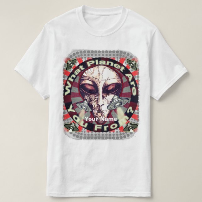Alien Planet T-Shirt (Design Front)
