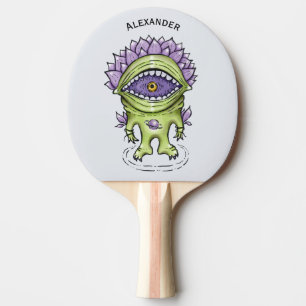 Alien Plant Character – Weird Astronaut Creature Ping Pong Paddle