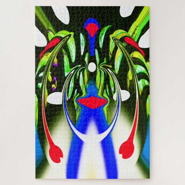 Alien plant life form art jigsaw puzzle (Vertical)