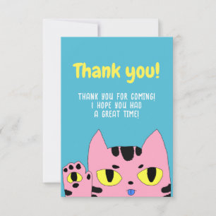 Alien Pocket Cat Thank You Card