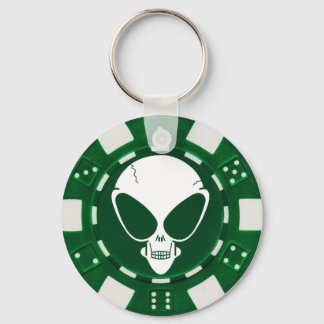 alien poker chip alternate key ring