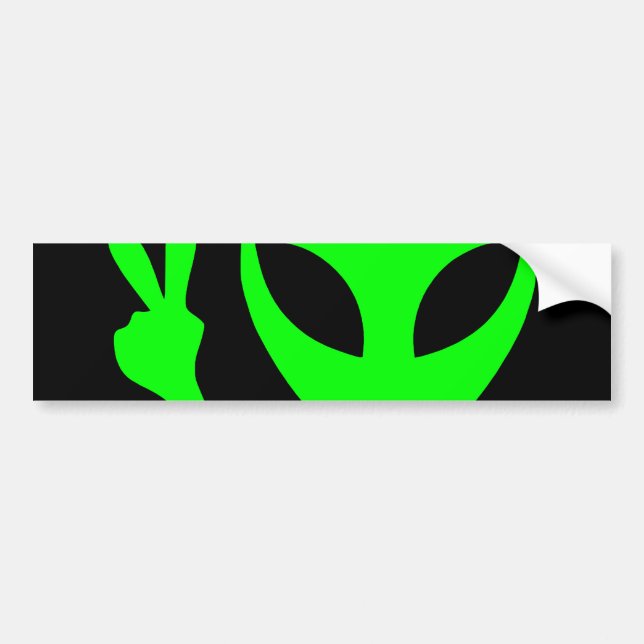 Alien Portrait Bumper Sticker (Front)