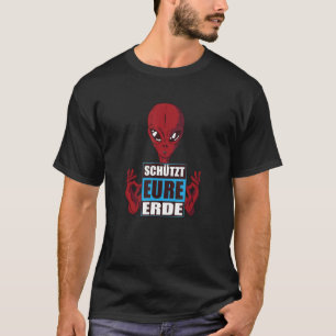 Alien Protects Your Earth Climate Protection Groun T-Shirt