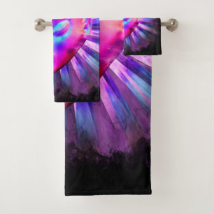 Alien Psychedelic Meditation Bath Towel Set