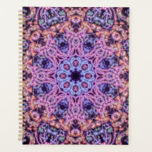 Alien Purple Psychedelic Kaleidoscopic Mandala
