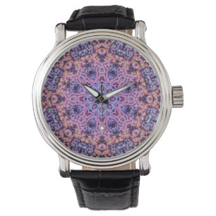Alien Purple Psychedelic Kaleidoscopic Mandala Watch