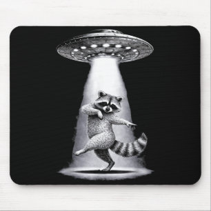 Alien Racoon Performs Meme Silly Dabbing Dance Mu Mouse Pad