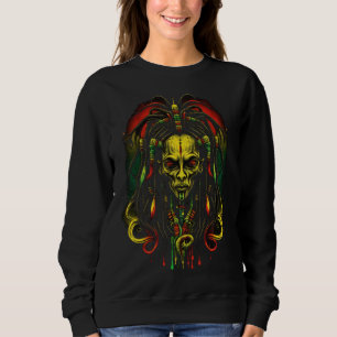 Alien Rasta Rastafarian Rastafari UFO Extraterrest Sweatshirt