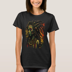 Alien Rasta Rastafarian Rastafari UFO Extraterrest T-Shirt