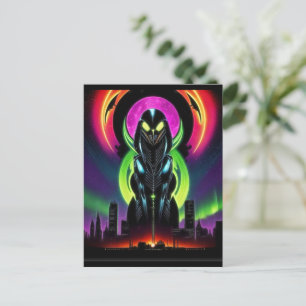 Alien Raven 13 Postcard