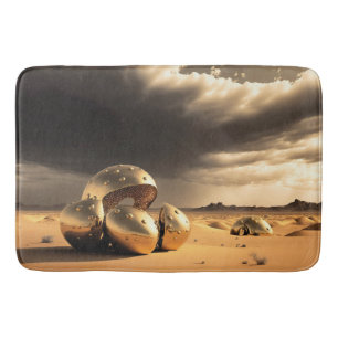 Alien Relics in the Desert Bath Mat