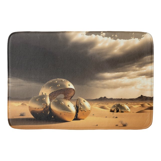 Alien Relics in the Desert Bath Mat (Front)