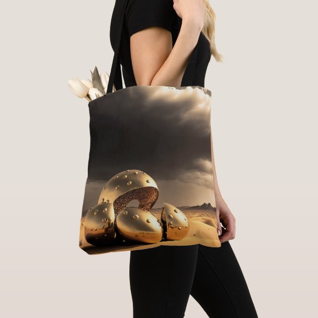 Alien Relics in the Desert Tote Bag (Close Up)