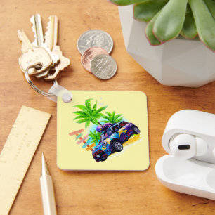 Alien Riding a Mini Keychain