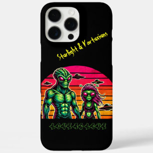 Alien Romance in Cosmic Skies iPhone 16 Pro Max Case
