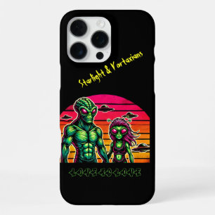 Alien Romance in Cosmic Skies iPhone 16 Pro Max Case