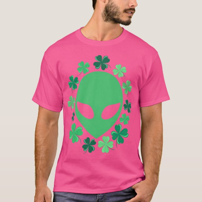 Alien Saint Patrick'S Day T-Shirt (Front)