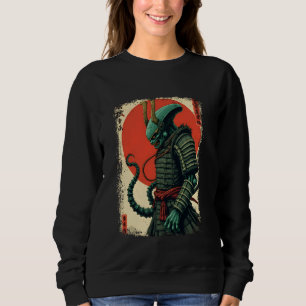 Alien Samurai Tee Japanese Sci-Fi Design Apparel U