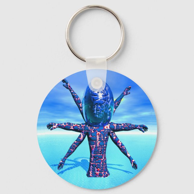 Alien Sculpture Key Ring (Front)
