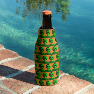Alien Self Portrait Bottle Cooler