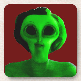 Alien Self Portrait Coaster