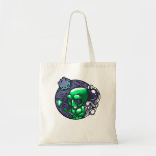 Alien Selfie Snap For Astronomer Teacher Space Fan Tote Bag