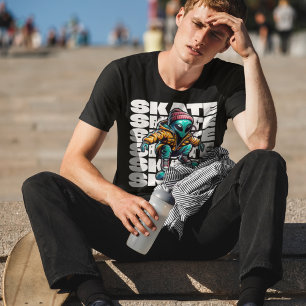 Alien Skater Graphic T-Shirt for Men