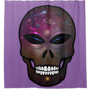 Alien Skull Creature Bathroom Shower Curtian Curtain
